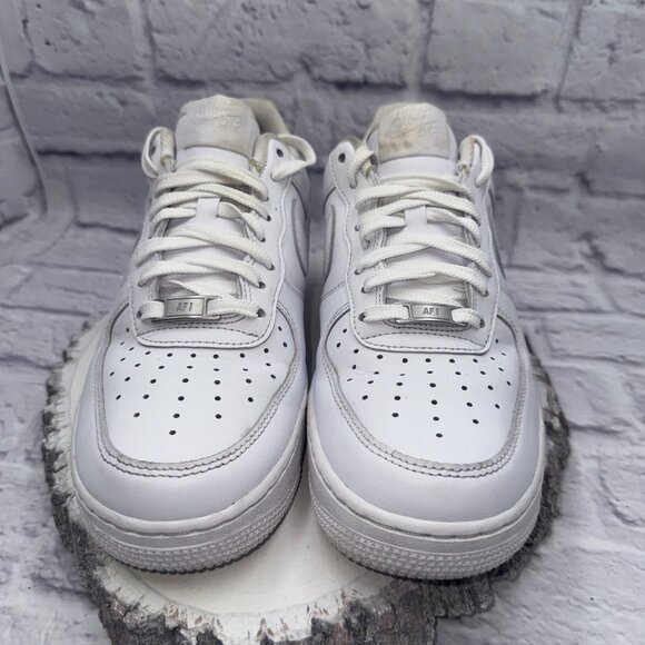 Nike Air Force 1 Low '07 Triple White Leather Men’s Size 8.5 - Picture 2 of 10